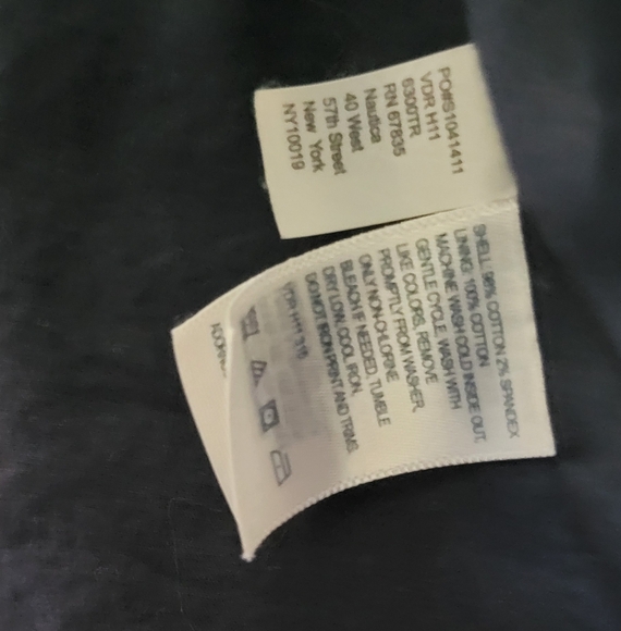 Nautica Navy Jacket with Tab Cuffs and Button Pockets, Size Medium - Picture 3 of 7